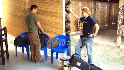 That is Jakrawal on the right, his cameraman and assistant Go on the left.