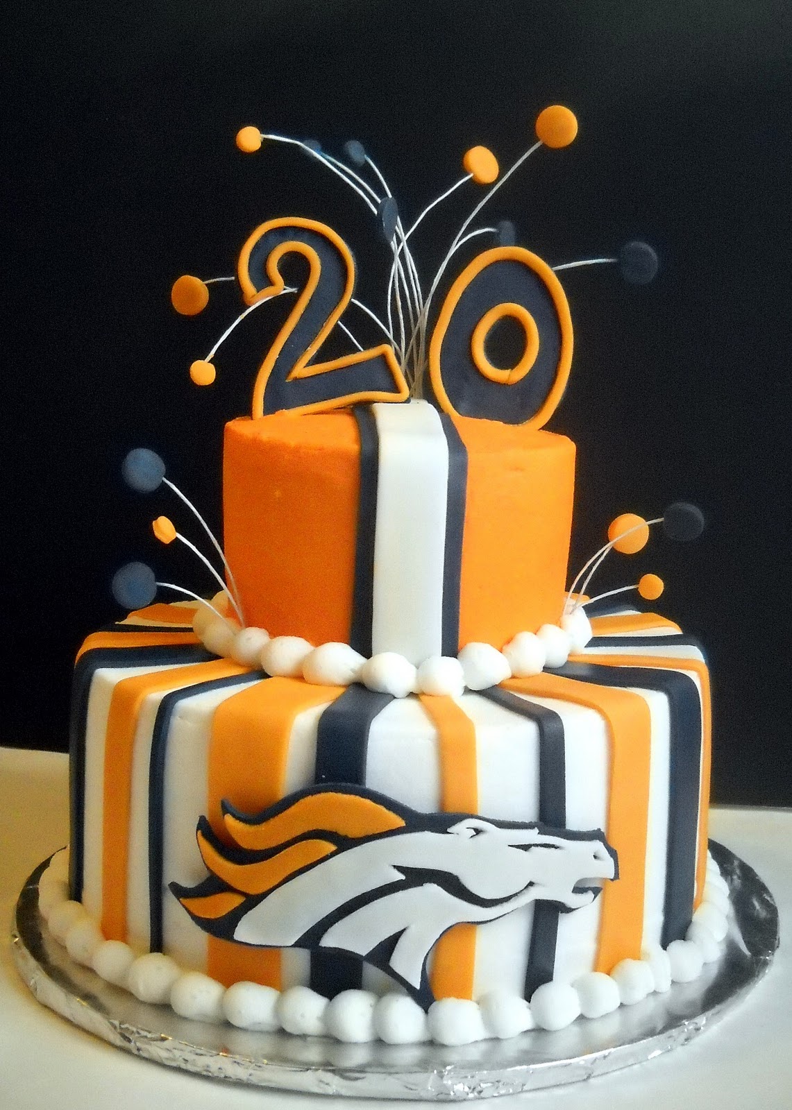 Violet's Custom Cakes Denver Broncos Birthday