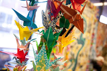 1000 Origami cranes made by community members