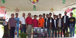 Mayor Pons awards Insurance Cards to SC Brgy. Tanods and members of the Lupong Tagapamayapa
