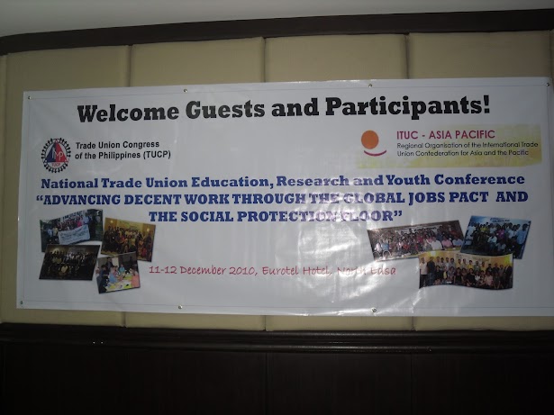 TUCP holds "Decent Work through Global Jobs, Social Protection Floor" workshop