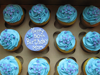 Rose Petals Cakery: 50th Birthday Cupcakes