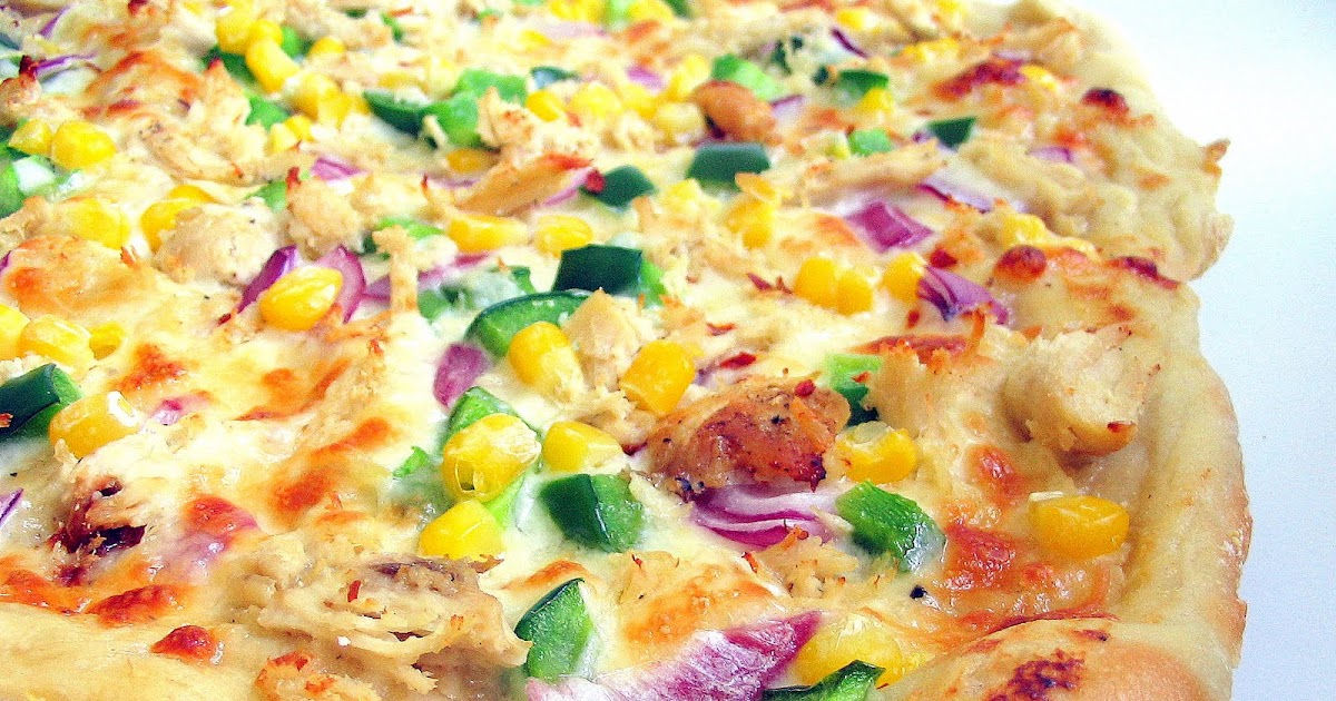 kar in the kitchen Veggie Chicken Pizza