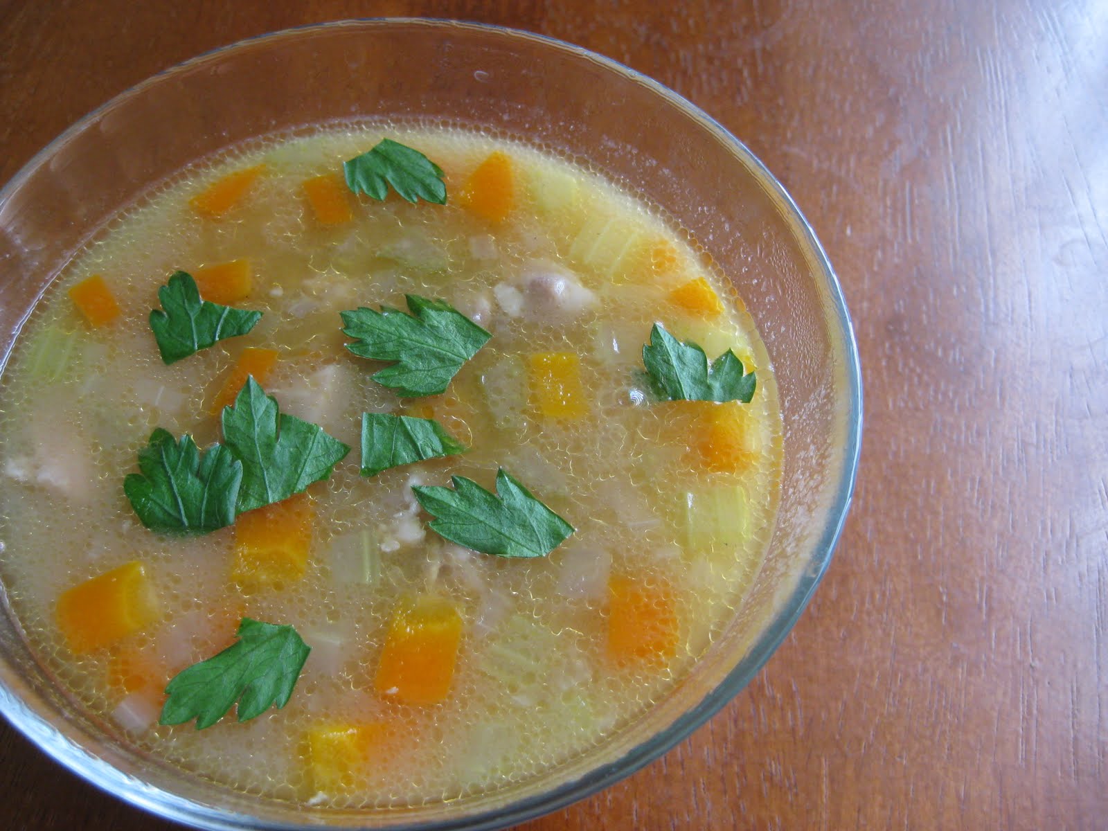 An empty stomach is the best cook Rich Chicken Soup