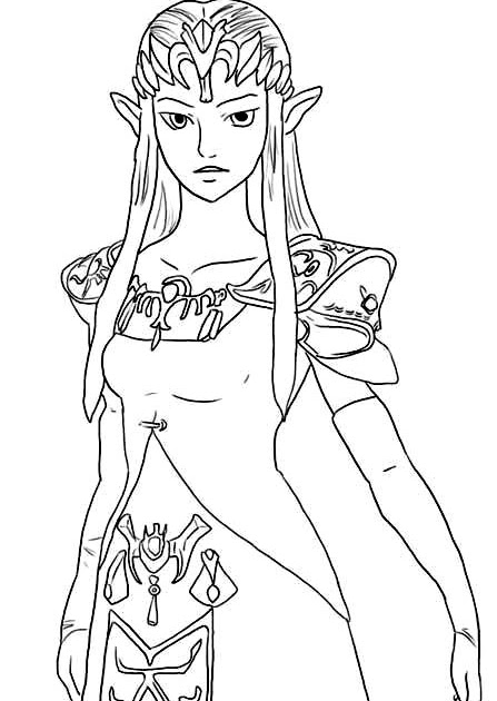 Interactive Magazine: PRINCESS COLORING PAGE