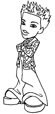 BRATZ COLORING PAGES: BRATZ BOYZ COLORING PAGES