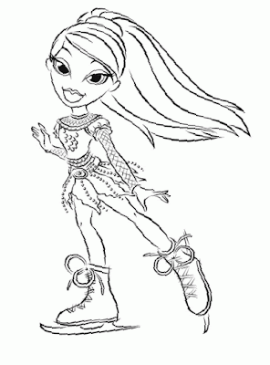 Bratz Doll Coloring Pages Bratz Doll Coloring Pages