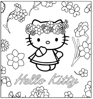 coloring pages hello kitty. HELLO KITTY COLORING PAGES