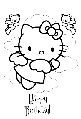  Kitty Coloring Sheets on Here Is A Happy Birthday Hello Kitty Coloring Sheet   Print It Then