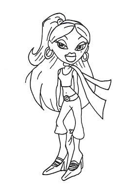 Bratz Coloring Page Bratz Coloring Page