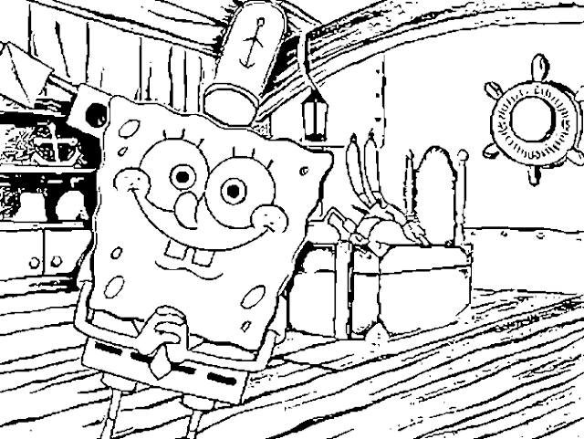 صور تلوين سبونج بوب  Sponge+bob+coloring+page+(1)