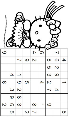 Printable Easy Sudoku on Free Printable Easy Sudoku Puzzle With Coloring Picture