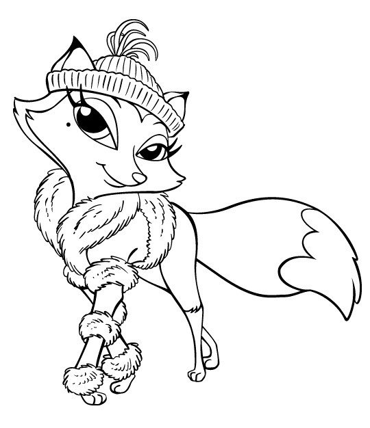 BRATZ PETZ COLORING PAGE