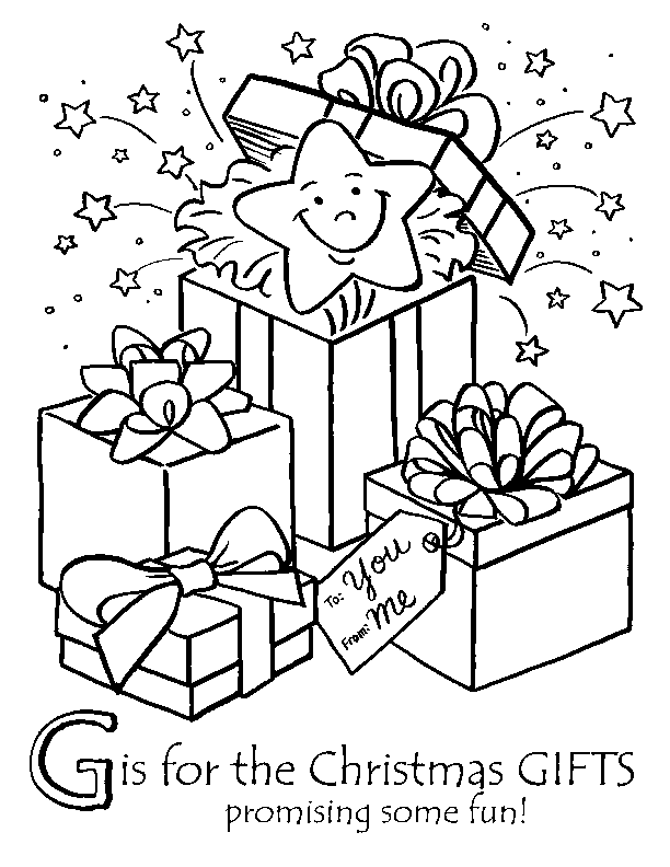 XMAS COLORING PAGES