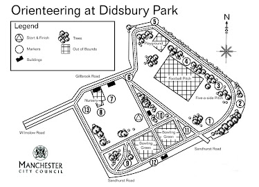 Orienteering Map, Didsbury Park