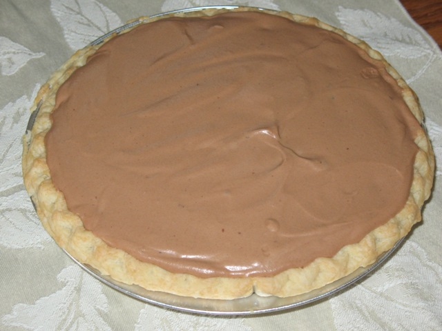 chocolate almond pie