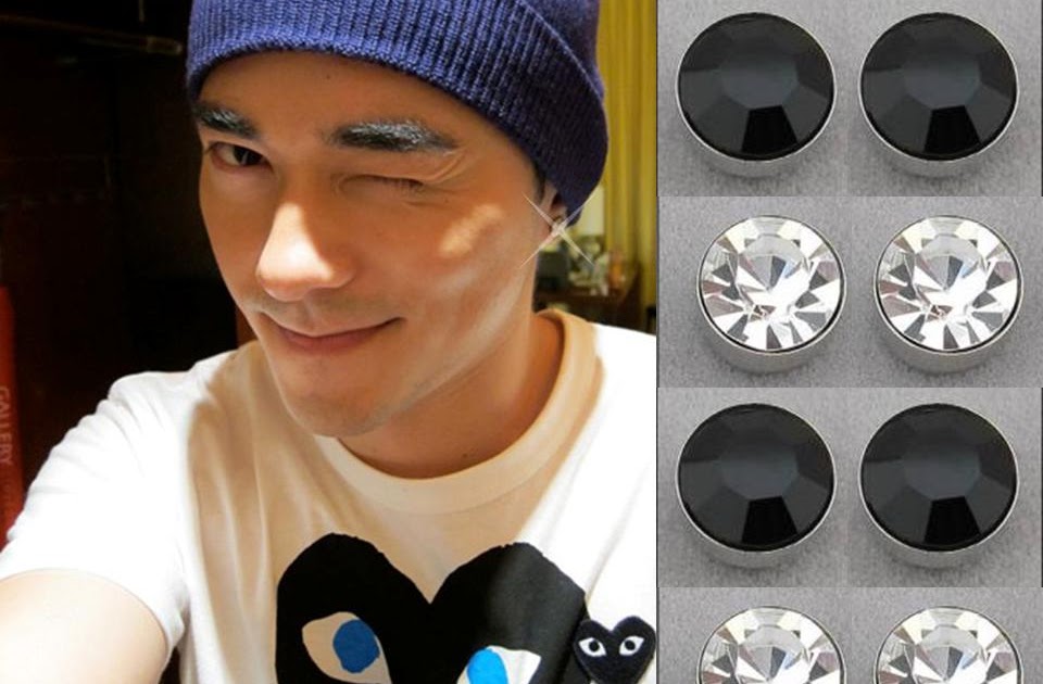 i.bleon homme Ear Studs (Round)