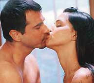 Neha+dhupia+kissing+sanjay+kapoor