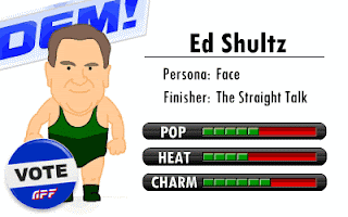Ed Schultz cartoon caricature art pundit