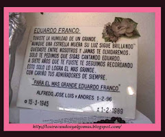 PLACA RECORDATORIA A EDUARDO  FRANCO