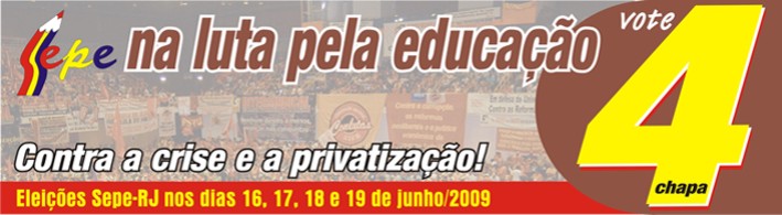 SEPE NA LUTA - CHAPA 4 (Materiais))