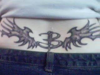 Wings Lower Back Tattoo
