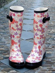 Flower Rain Boots
