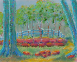 Kath Schifano Buffalo Burchfield Park pastel