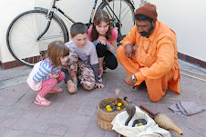 Children checking out the Cobras