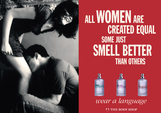 The Body Shop ad - Some women smell better