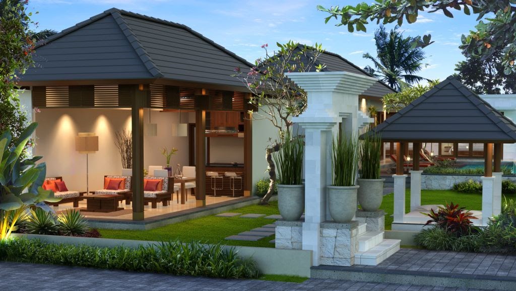 Gambar Desain Rumah: Desain Villa 200 Balinese Neo Vernacular