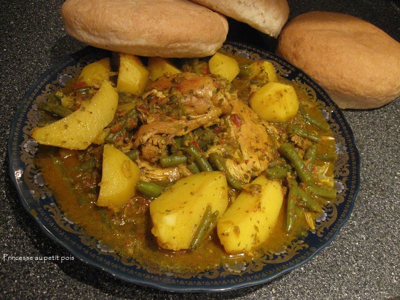 Princesse au petit pois Tajine de haricots verts et pommes de terre