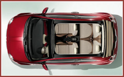 New Fiat 500 C (convertible) interior