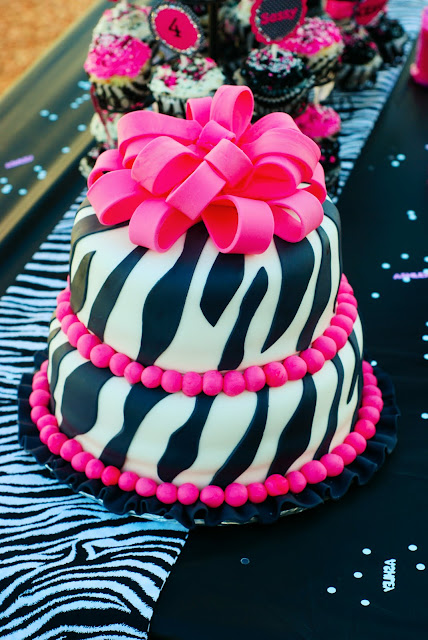 pink and white zebra cake. Black, Pink and White Zebra