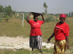 Mama Elizabeth and Mama Sabina Working at New Site