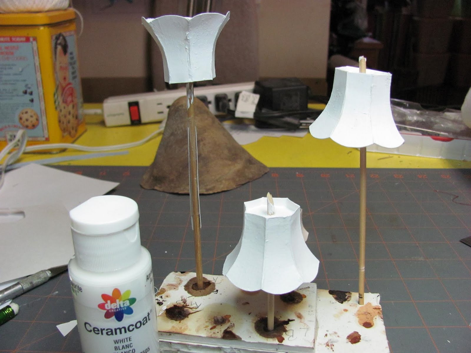 Dollhouse Miniature Furniture Tutorials 1 inch minis Lamp Shade, Part 2