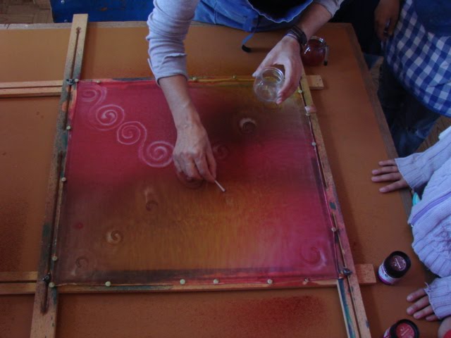 pintura em seda