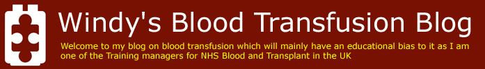 Windy's Blood Transfusion Blog