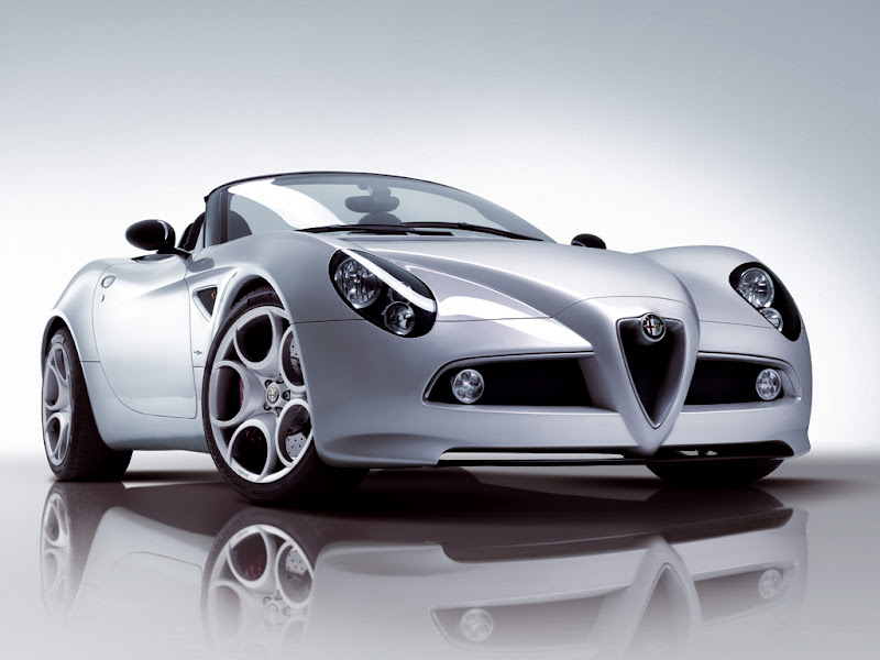 Alfa Romeo 8C Silver title=