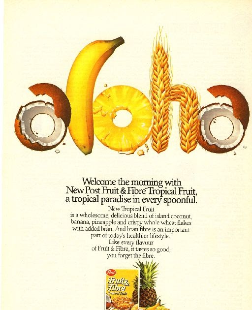 1986 Post Fruit & Fiber Cereal Magazine Ad Print Photo Old Magazine Ads
