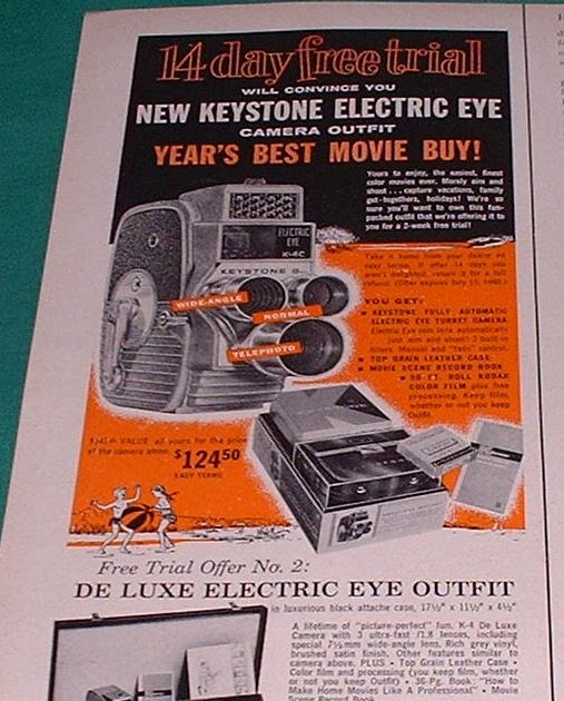 1960 Keystone Camera Magazine Ad electric eye Old Magazine Ads