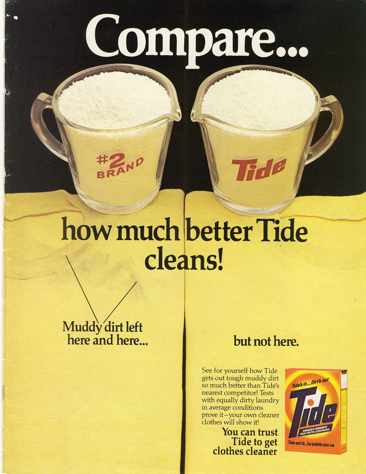 1981 TIDE SOAP Ad Washing Machine MEASURING CUP Photo Old
