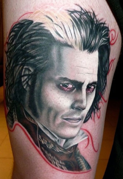 johnny depp tattoos 2010. obsession with Johnny Depp