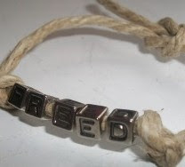 Wristband's - to help fight Slavery.