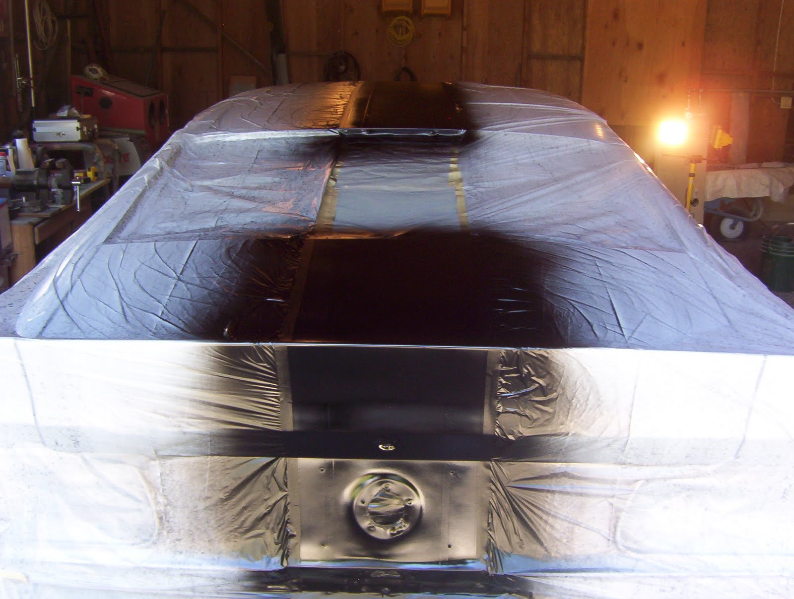 1972 Eleanor Mustang Body color is satin silver from 2005 Mustang