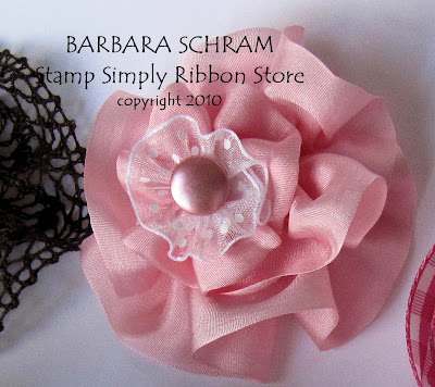 Silk Ribbon Flower
