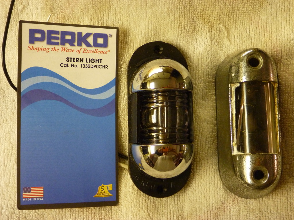 Mostly About Boats STERN LIGHT REPLACEMENT ONLY TWO DAYS WORK!