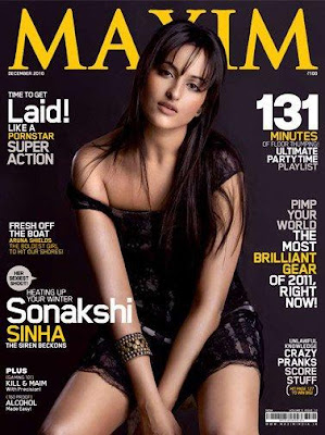 Sonakshi sinha sizzles on Maxim cover