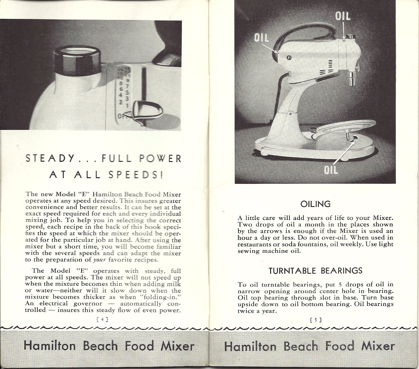 I ♥ Aldi Hamilton Beach Model E Food Mixer Instruction Manual