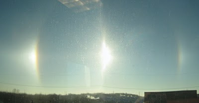 A halo, also known as a nimbus, icebow or Gloriole